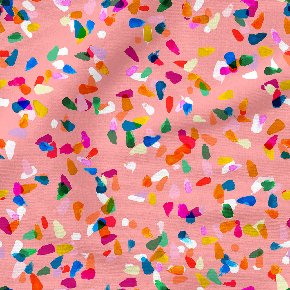 Gemstones (Light Pink) | Abstract Fabric Design | Rachel Parker